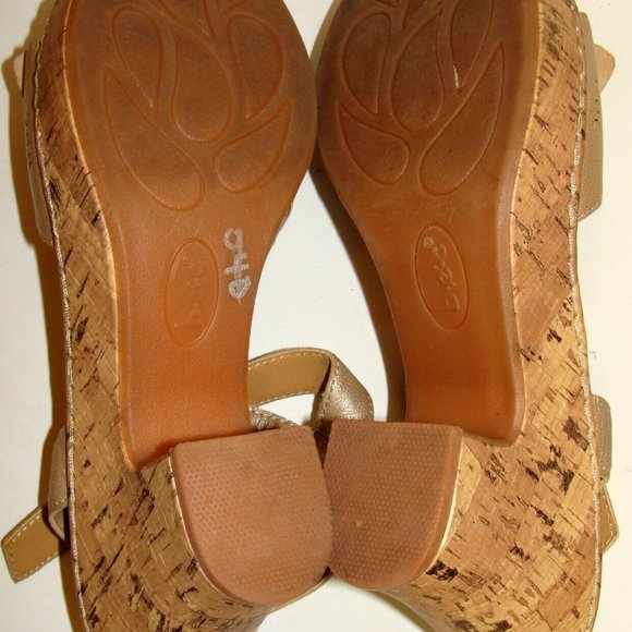 BORN O CONCEPT BOC WOMENS GOLD SANDALS 9M / 40.5 - Picture 7 of 10